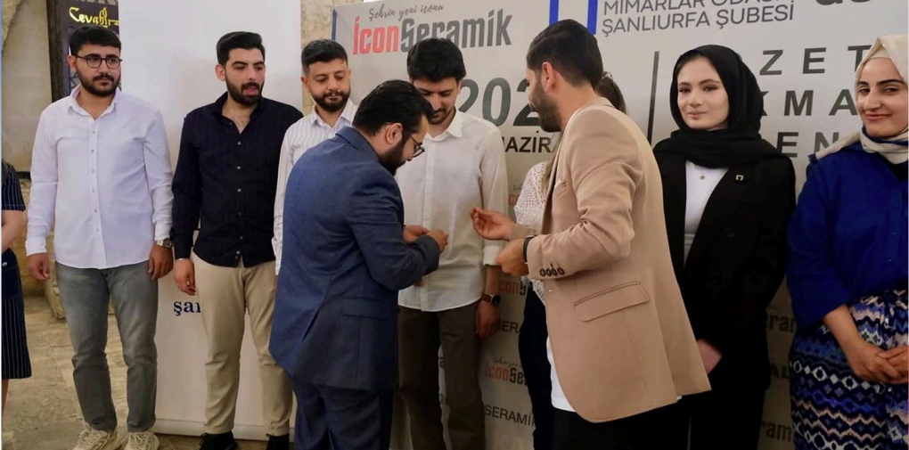 YDKB Başkanı Ramazan Fırat Toraman, Şanlıurfa Mimarlar Odası Rozet Törenine Katıldı