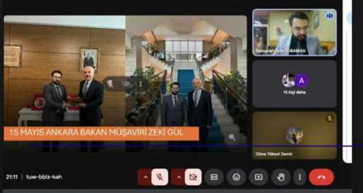 YDKB Genel Başkanı Ramazan Fırat Toraman, Ankara Merkezli Online Yönetim Kurulu Toplantısına Başkanlık Etti